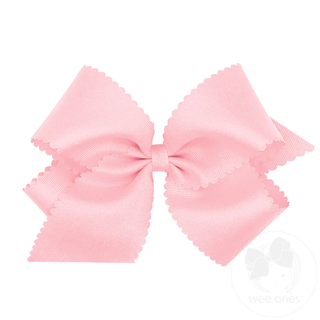 Scallop Edge Hair Bow