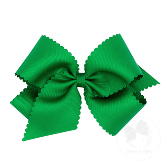 Scallop Edge Hair Bow